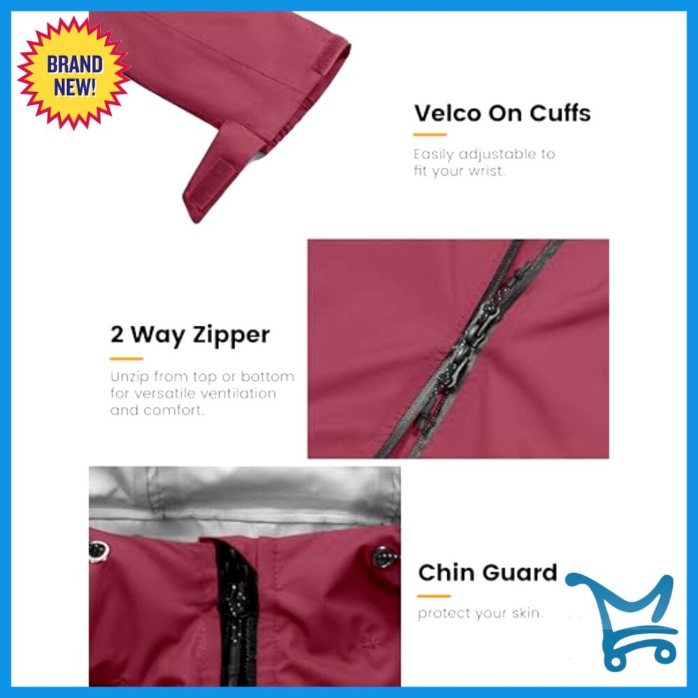 Lightweight Packable Cycling Jacket Waterproof Wi… - image 4